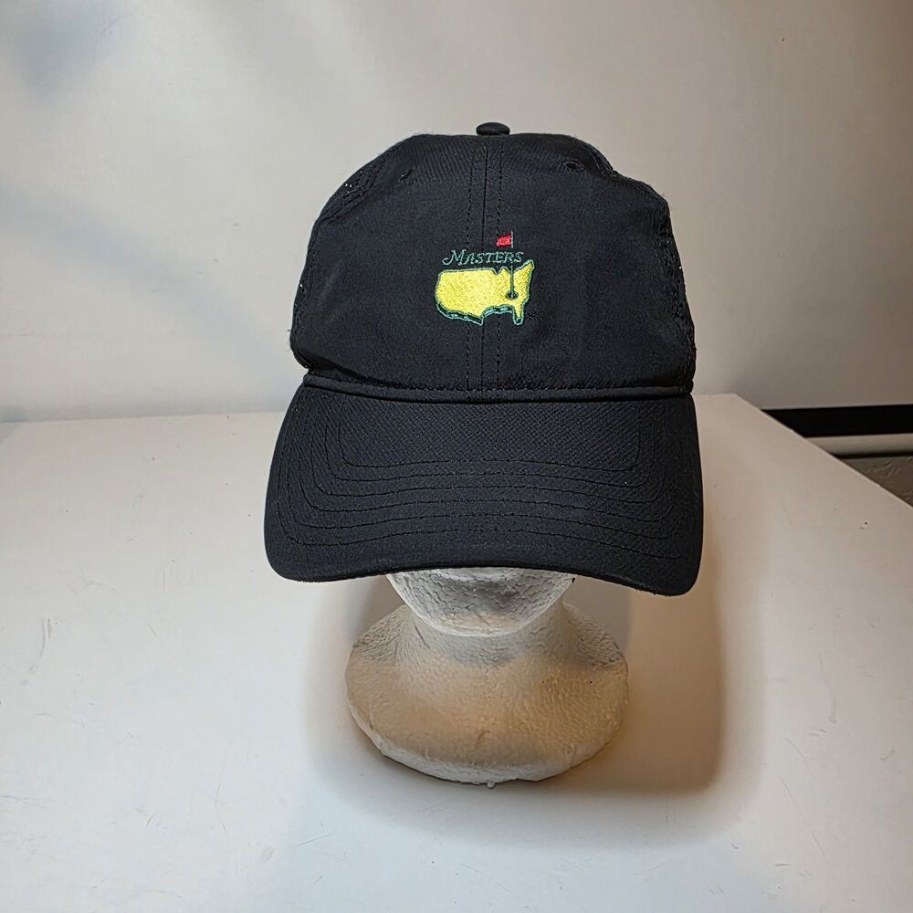 American Needle Masters Hat Cap Golf Augusta National Black Mesh Adjustable